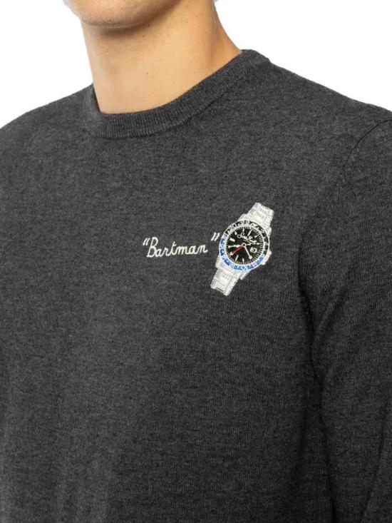 25FW 세인트바쓰 긴팔 티셔츠 HERONLIGHTEMBRY03128I Grey - MC2 SAINT BARTH