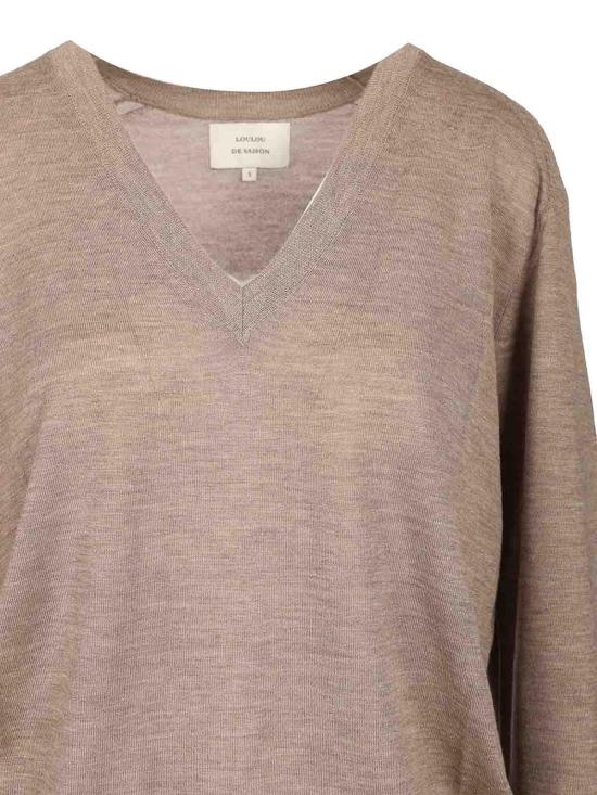 25FW 루루 스튜디오 스웨터 JULIOTAUPEMELANGE Beige - LOULOU STUDIO