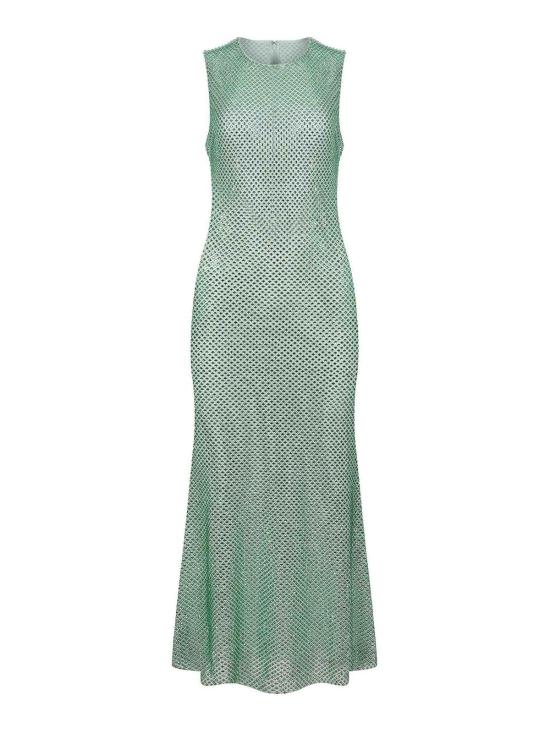  셀프 포트레이트 미디 스커트 PF25101MGREEN Green