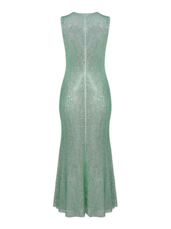  셀프 포트레이트 미디 스커트 PF25101MGREEN Green - SELF PORTRAIT