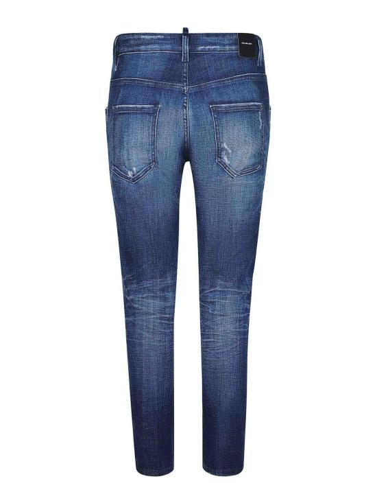  디스퀘어드2 스트레이트 팬츠 S75LB1078D30010470 Blue - DSQUARED2