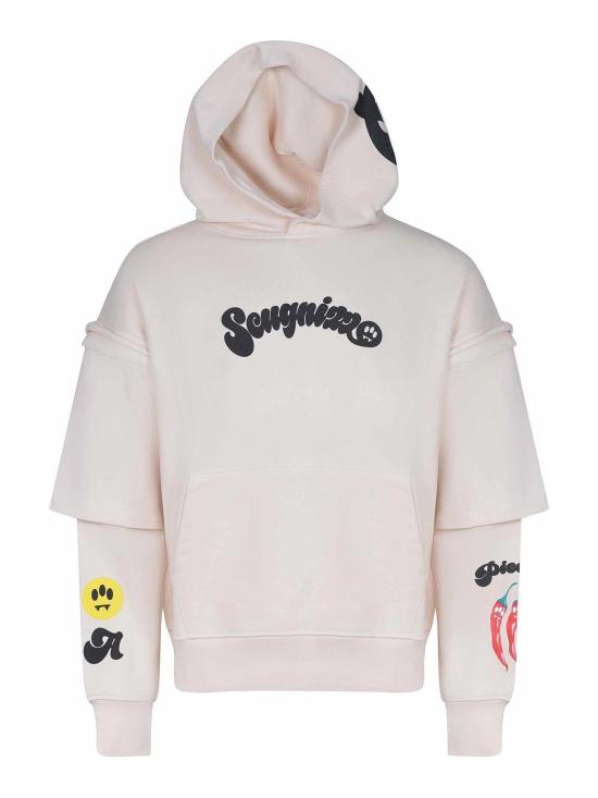 25FW 바로우 후드 티셔츠 F5BWUAHS075013 Beige - BARROW