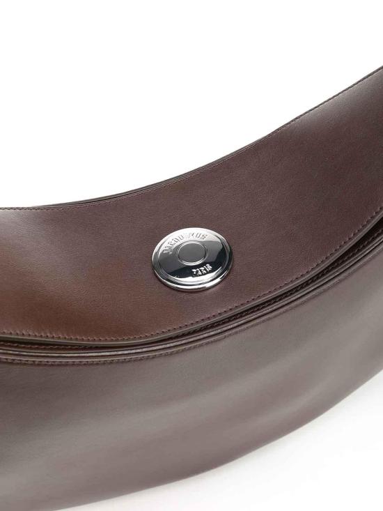 25FW 자크뮈스 오발로 숄더백 25HBAW00437AC18A08890 Brown - JACQUEMUS