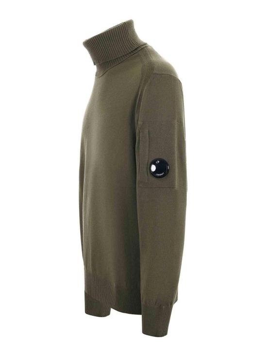  씨피 컴퍼니 터틀넥 CMKN035A005528A652 Green - C.P. COMPANY