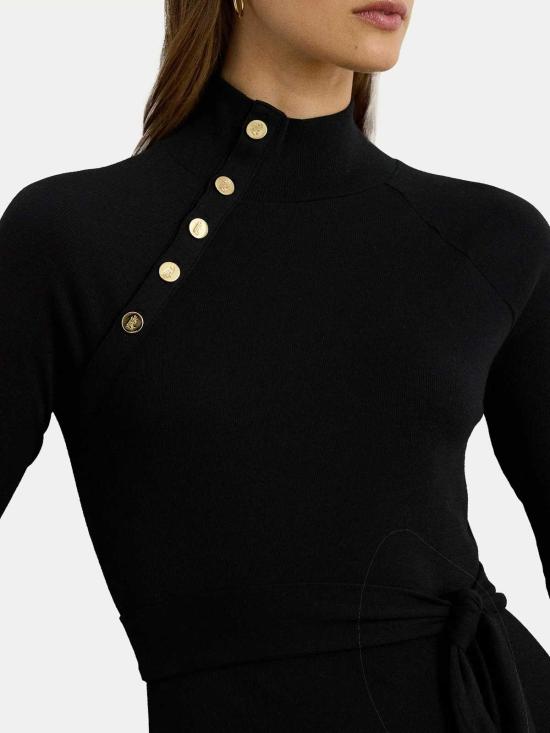 25FW 랄프 로렌 미디 스커트 200980036001 Black - RALPH LAUREN