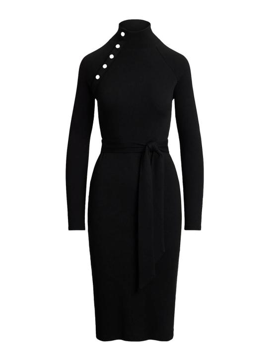 25FW 랄프 로렌 미디 스커트 200980036001 Black