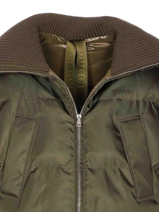  구찌 크롭 봄버 830892ZAKAX3602 Green - GUCCI