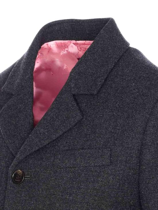 25FW 구찌 클래식 라펠 울 재킷 836720Z7AXH1168 Grey - GUCCI