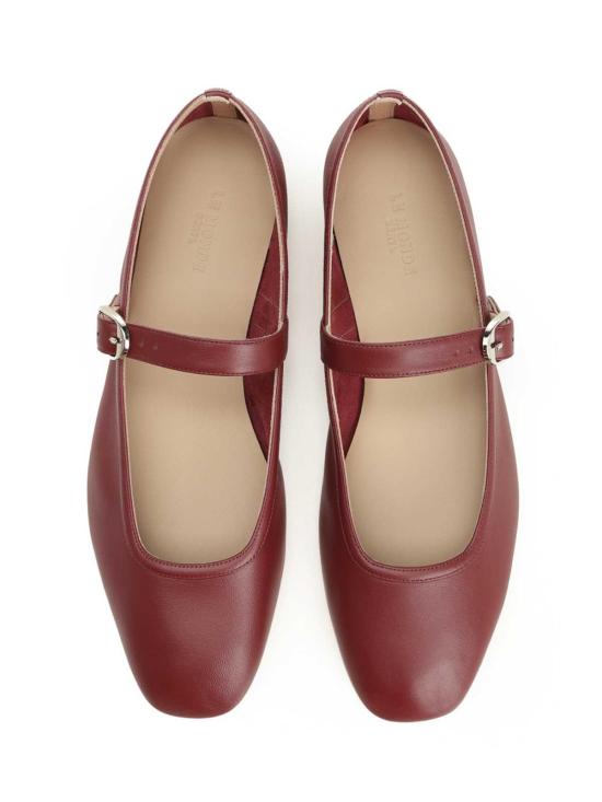 25FW 르 몽드 베릴 플랫 슈즈 BMJLEAROUROUGE Red - LE MONDE BERYL