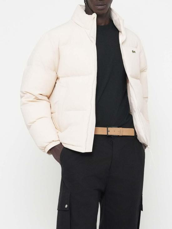 25FW 라코스테 숏패딩 BH5154XFJ White - LACOSTE