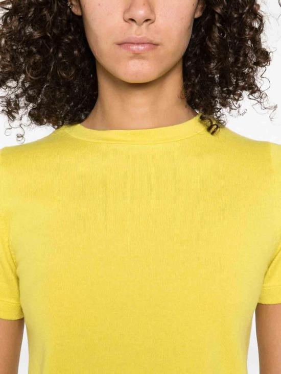 25FW 익스트림캐시미어 반팔 티셔츠 TINASUNNY Yellow - EXTREME CASHMERE