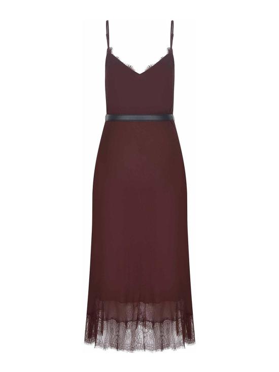 26FW 셀프 포트레이트 미디 스커트 PF25022MBROWN Brown - SELF PORTRAIT