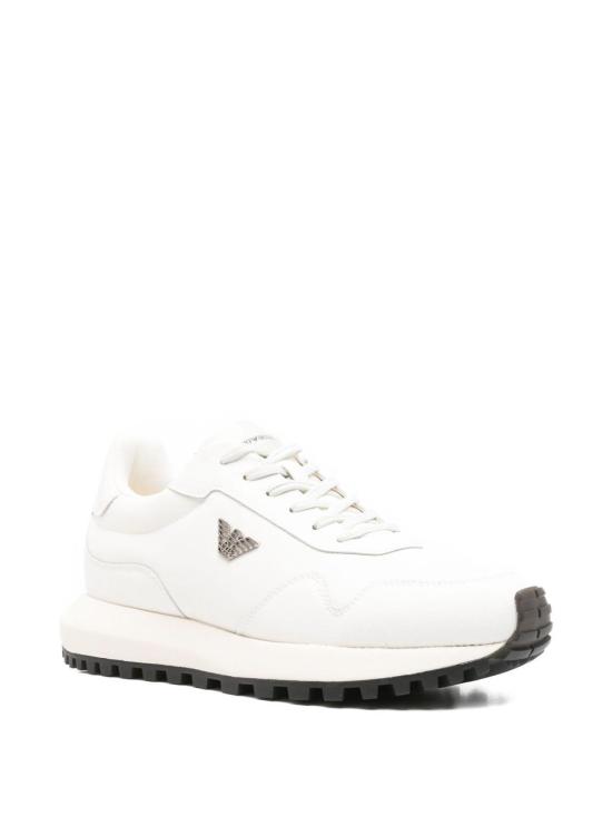 26SS 엠포리오 아르마니 스니커즈 EM003738AF19532M0107 White - EMPORIO ARMANI