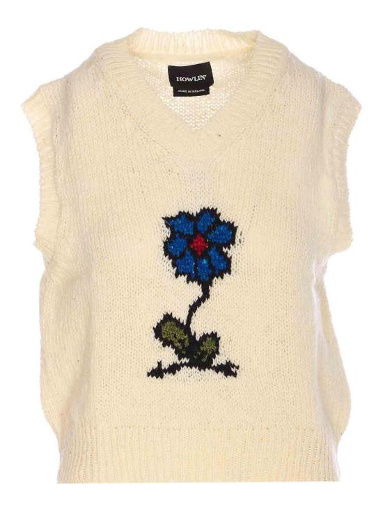  하울린 베스트 FLOWERSLEEPOVERECRU White