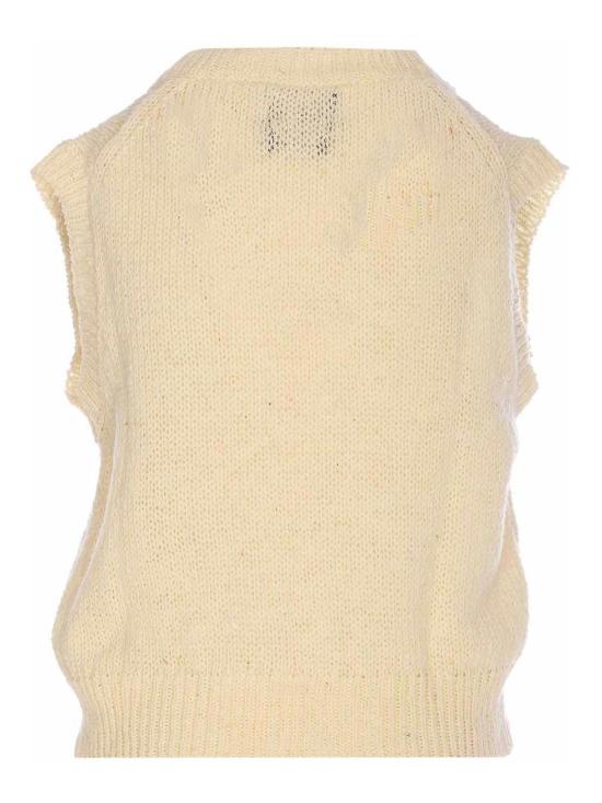  하울린 베스트 FLOWERSLEEPOVERECRU White - HOWLIN