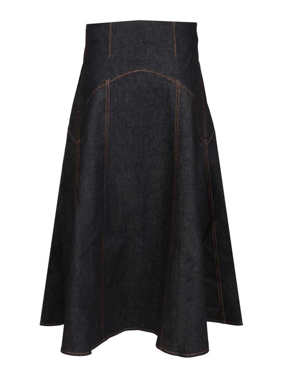 25FW 자크뮈스 미디 스커트 25HSKW00639AD00041390 Blue - JACQUEMUS