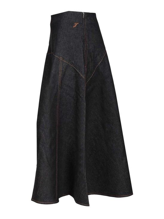 25FW 자크뮈스 미디 스커트 25HSKW00639AD00041390 Blue - JACQUEMUS