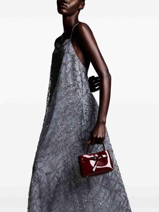 26FW 엠포리오 아르마니 미디 스커트 EW001346AF10242U8045 Silver - EMPORIO ARMANI