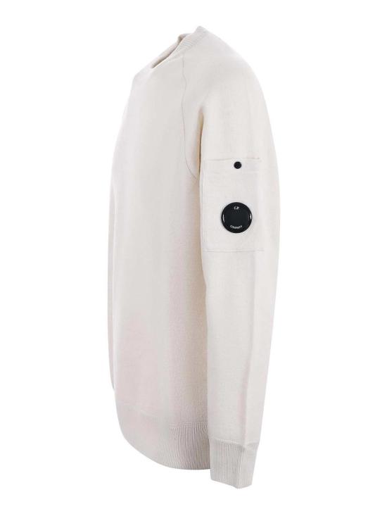  씨피 컴퍼니 스웨터 CMKN198A110468A103 White - C.P. COMPANY