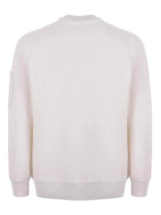  씨피 컴퍼니 스웨터 CMKN198A110468A103 White - C.P. COMPANY