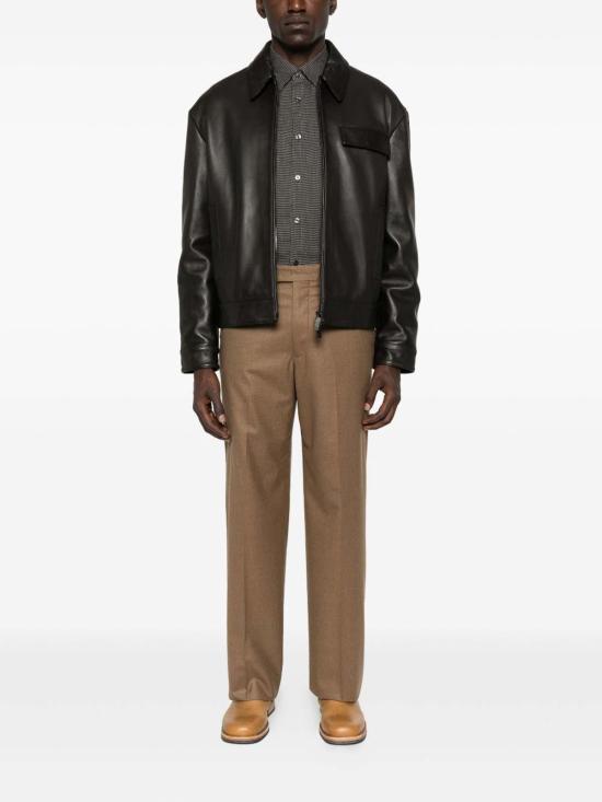 25FW 엠포리오 아르마니 스트레이트 팬츠 EM001868TE17045U6186 Brown - EMPORIO ARMANI