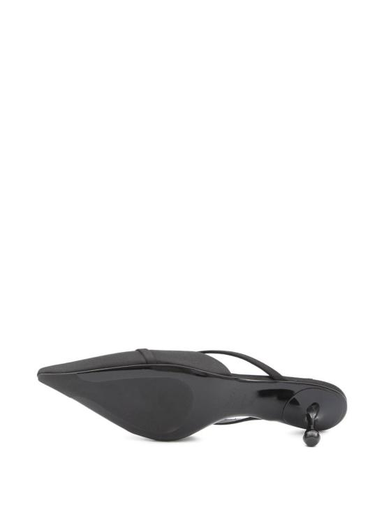 25FW 지미추 뮬/슬리퍼 SANAMULE50AODBLACKWHITE Black - JIMMY CHOO