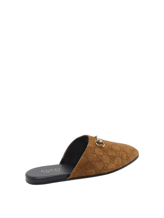 25FW 구찌 홀스빗 스웨이드 뮬 850140AAFQV2118 Brown - GUCCI