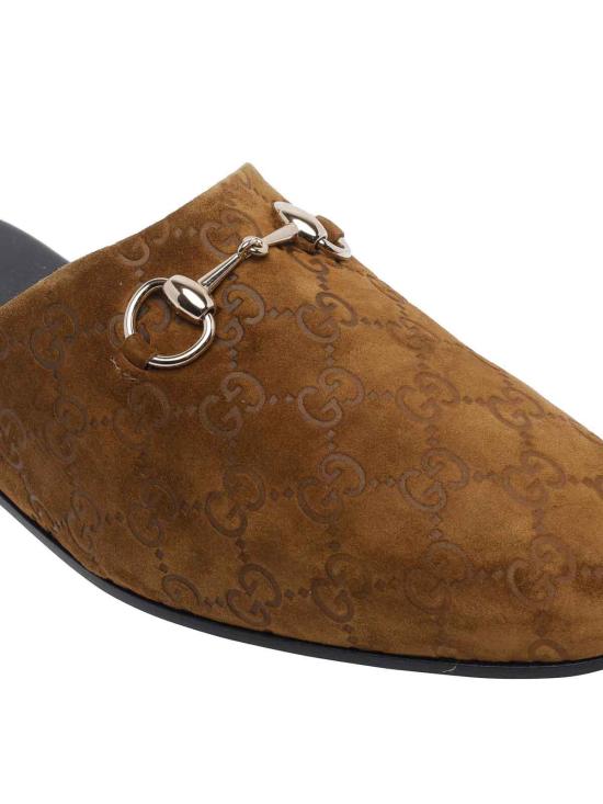 25FW 구찌 홀스빗 스웨이드 뮬 850140AAFQV2118 Brown - GUCCI