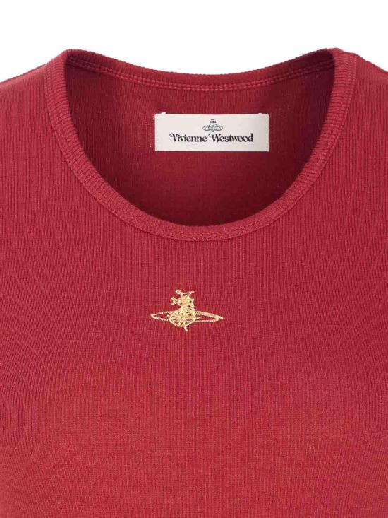  비비안웨스트우드 민소매 티셔츠 1G010016J009CF407 Red - VIVIENNE WESTWOOD