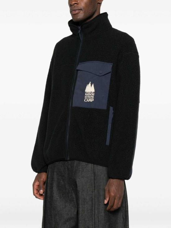26FW 메종키츠네 캐주얼 플리스 자켓 PM02136WM2031P199 Black - MAISON KITSUNE