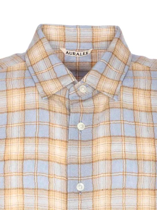  오라리 셔츠 A25AS01WNLIGHTBLUE Beige - AURALEE