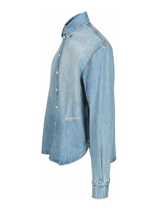  자크뮈스 데님 셔츠 25HSHM00545AD0001733C Light Blue - JACQUEMUS