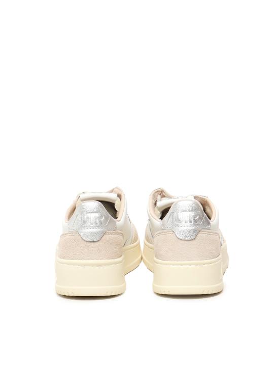 26SS 오트리 메달리스트 로우 레더 스니커즈 AULW LS74 WHT SILVER - AUTRY