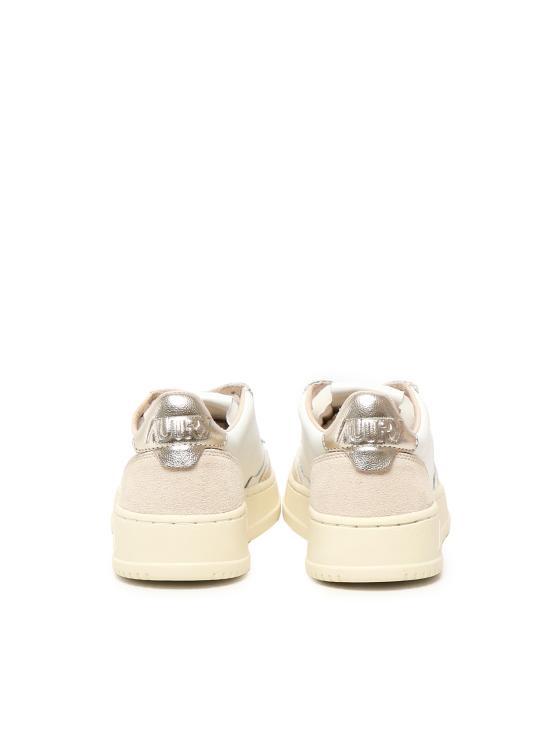 26SS 오트리 메달리스트 로우 레더 스니커즈 AULW LS75 WHT GOLD - AUTRY