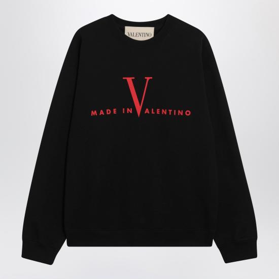 26SS 발렌티노 가라바니 긴팔 티셔츠 8V3MF28RBCU Black