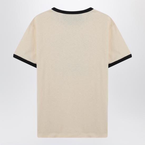 26SS 발렌티노 가라바니 반팔 티셔츠 8V3MG17DBC5 Beige - VALENTINO GARAVANI