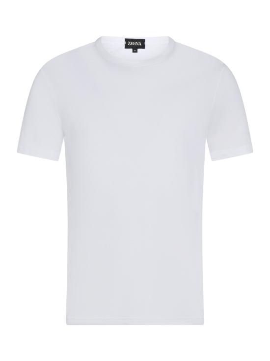 25FW 에르메네질도제냐 반팔 티셔츠 N3M201840 100 White