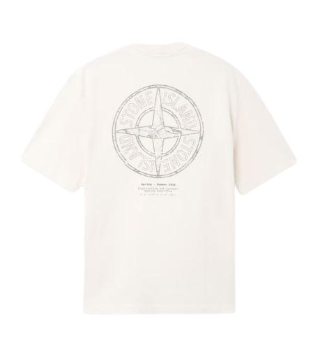 26SS 스톤 아일랜드 반팔 티셔츠 L1S152100001 S0285V0093 White - STONE ISLAND