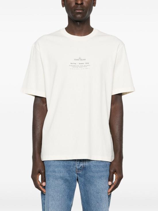 26SS 스톤 아일랜드 반팔 티셔츠 L1S152100001 S0285V0093 White - STONE ISLAND