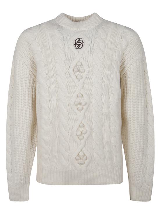 25FW 드롤드무슈 스웨터 PO183 WO018OW White