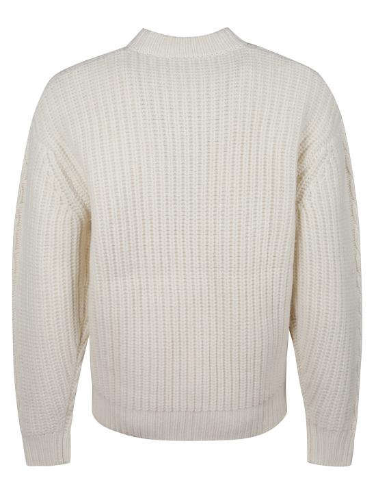 25FW 드롤드무슈 스웨터 PO183 WO018OW White - DROLE DE MONSIEUR