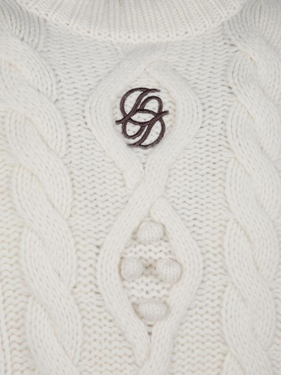 25FW 드롤드무슈 스웨터 PO183 WO018OW White - DROLE DE MONSIEUR