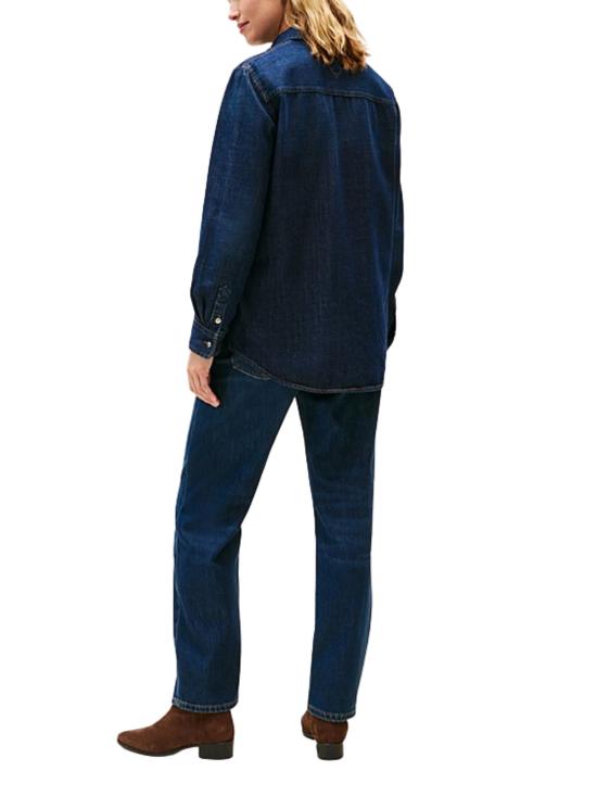 25FW 타미힐피거 셔츠 WW0WW47453 1BK Denim - TOMMY HILFIGER