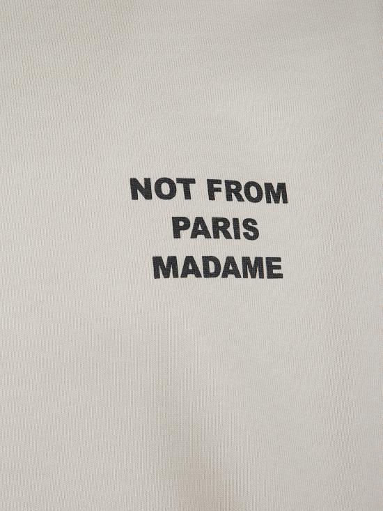 25FW 드롤드무슈 긴팔 티셔츠 PERMSW149 CO127MT White - DROLE DE MONSIEUR