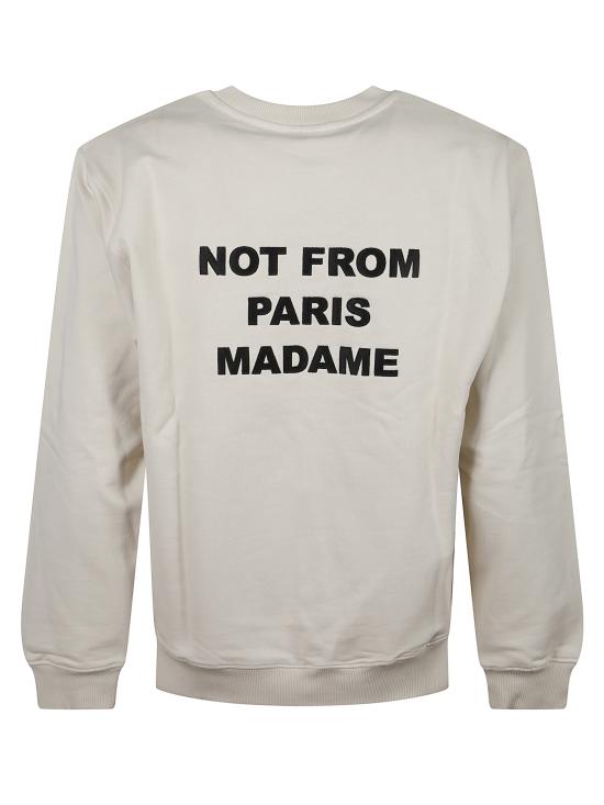 25FW 드롤드무슈 긴팔 티셔츠 PERMSW149 CO127MT White - DROLE DE MONSIEUR