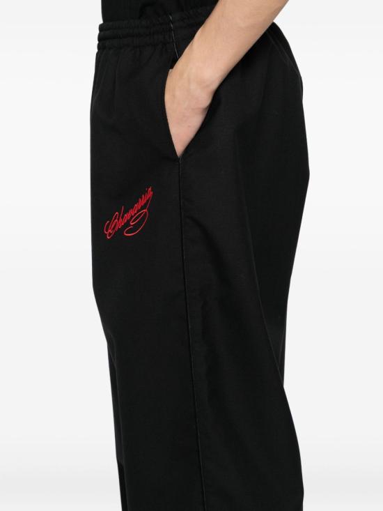 25FW 윌리 차바리아 스트레이트 팬츠 WCBTM0067 001 Black - WILLY CHAVARRIA