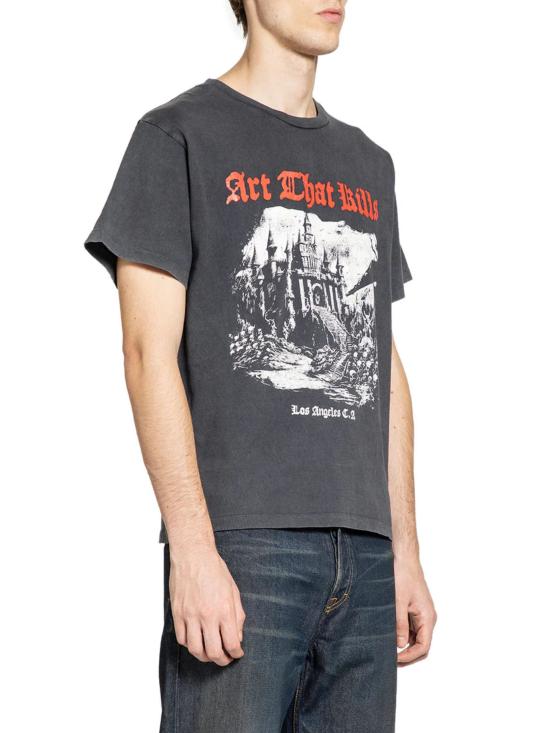 25FW 갤러리 디파트먼트 반팔 티셔츠 ATKT10071 VINTAGEBLACK Black - GALLERY DEPT