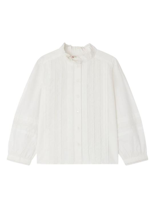 25FW [키즈] 봉쁘앙 셔츠 W05GBLW00008 002 White - BONPOINT