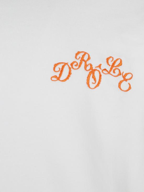 25FW 드롤드무슈 긴팔 티셔츠 HSW169 CO127OW White - DROLE DE MONSIEUR