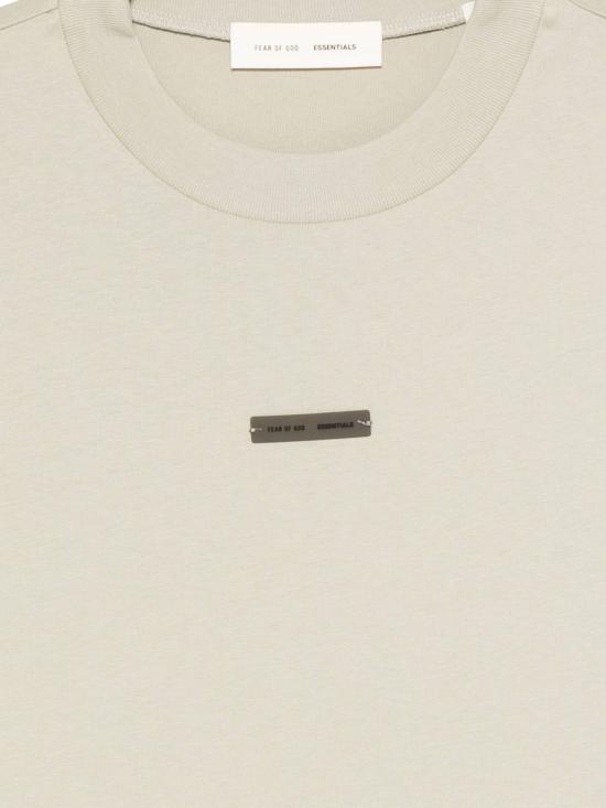 25FW 피어오브갓 반팔 티셔츠 125SP254196F ABBEYSTONE Cream - FEAR OF GOD